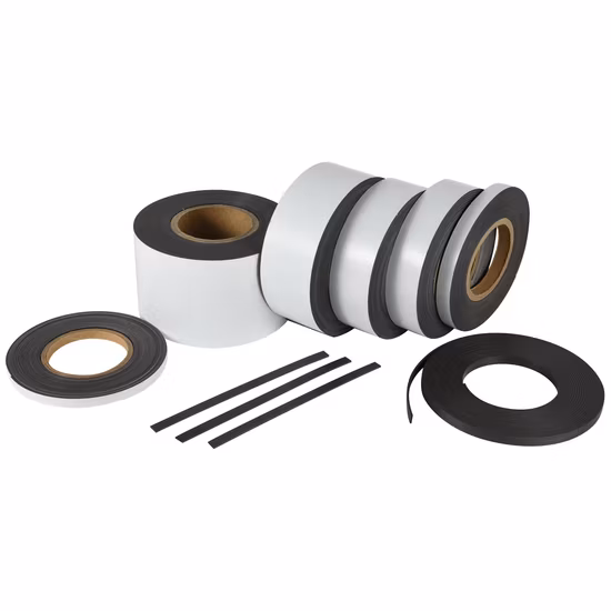 Изготовленная на заказ гибкая резиновая магнитная лента рулон 3 м двухсторонняя клейкая магнитная лента